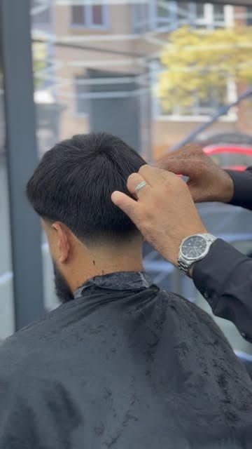 Fresh precision haircut detail